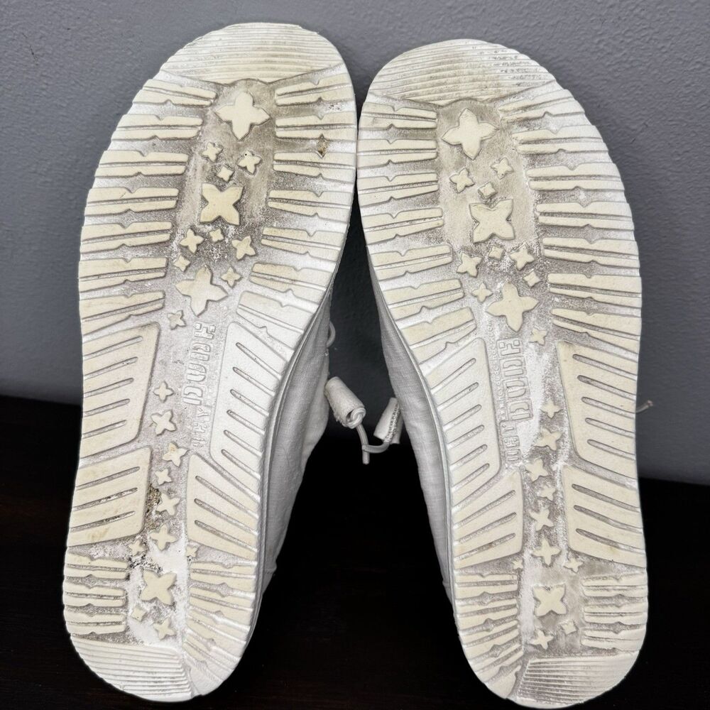 Hey Dude Wendy Silk Moon Slip-On Canvas Loafer Shoes White Women’s Size 8 - Picture 9 of 9
